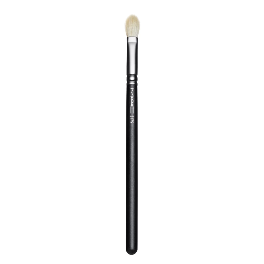 MAC COSMETICS 217S Blending Brush - Professional Makeup Brush for Seamless Blending, Black