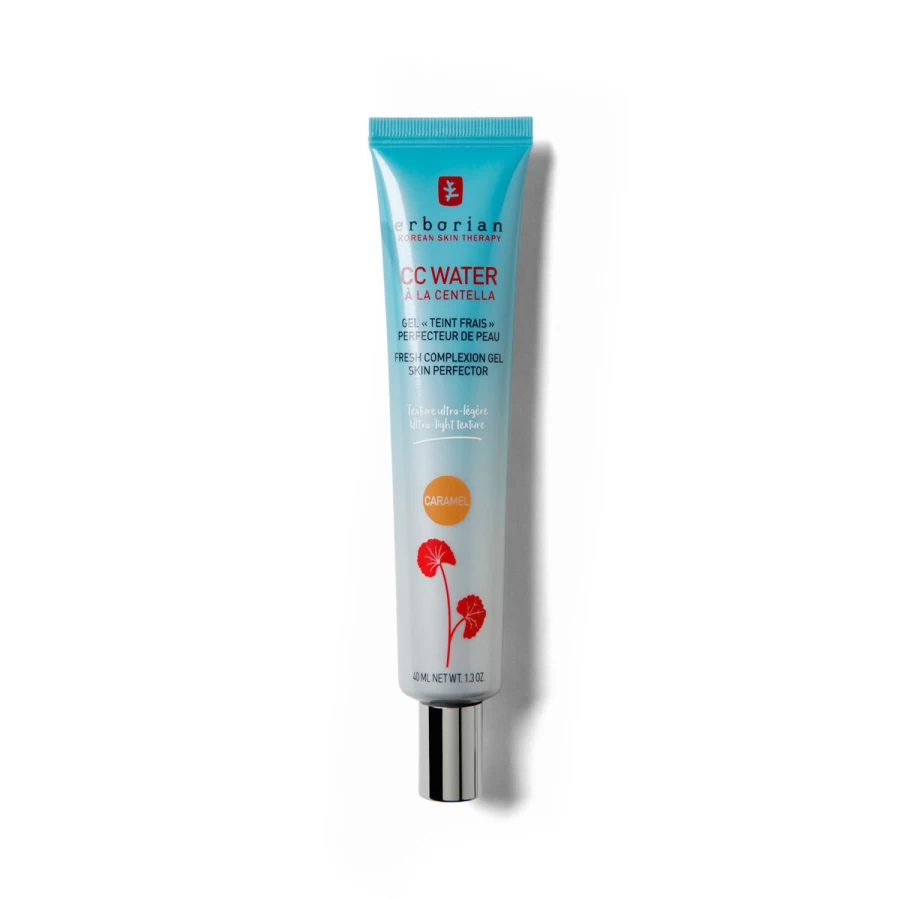 ERBORIAN Cc Water Caramel Beige Tinted Moisturizer - Hydrating CC Cream with Skincare Benefits