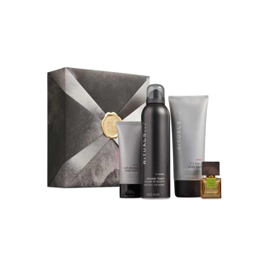RITUALS Homme & Sport Grey Gift Set - Medium Size Luxury Men's Care Collection