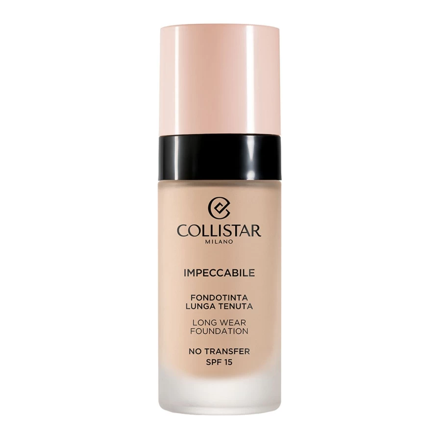 COLLISTAR Impeccable Long Lasting Foundation - 2N Beige, 24-Hour Wear, Flawless Finish, Oil-Free Liquid Makeup