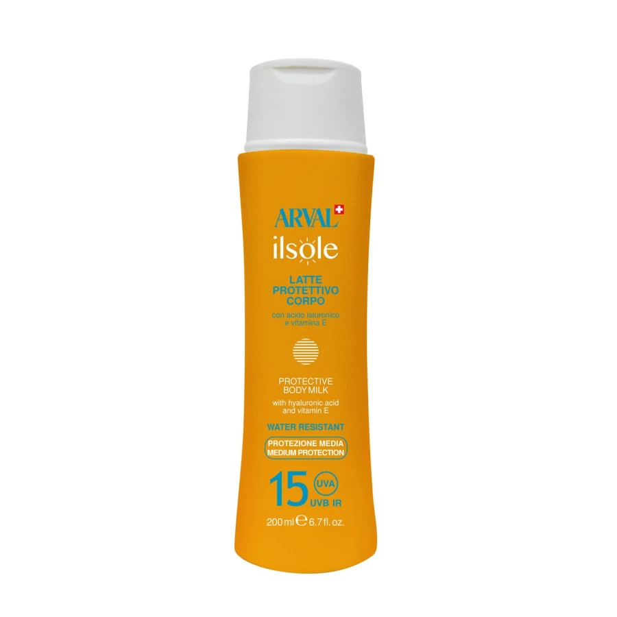 ARVAL Orange Protective Milk Body Lotion with SPF 15 for Sun Protection
