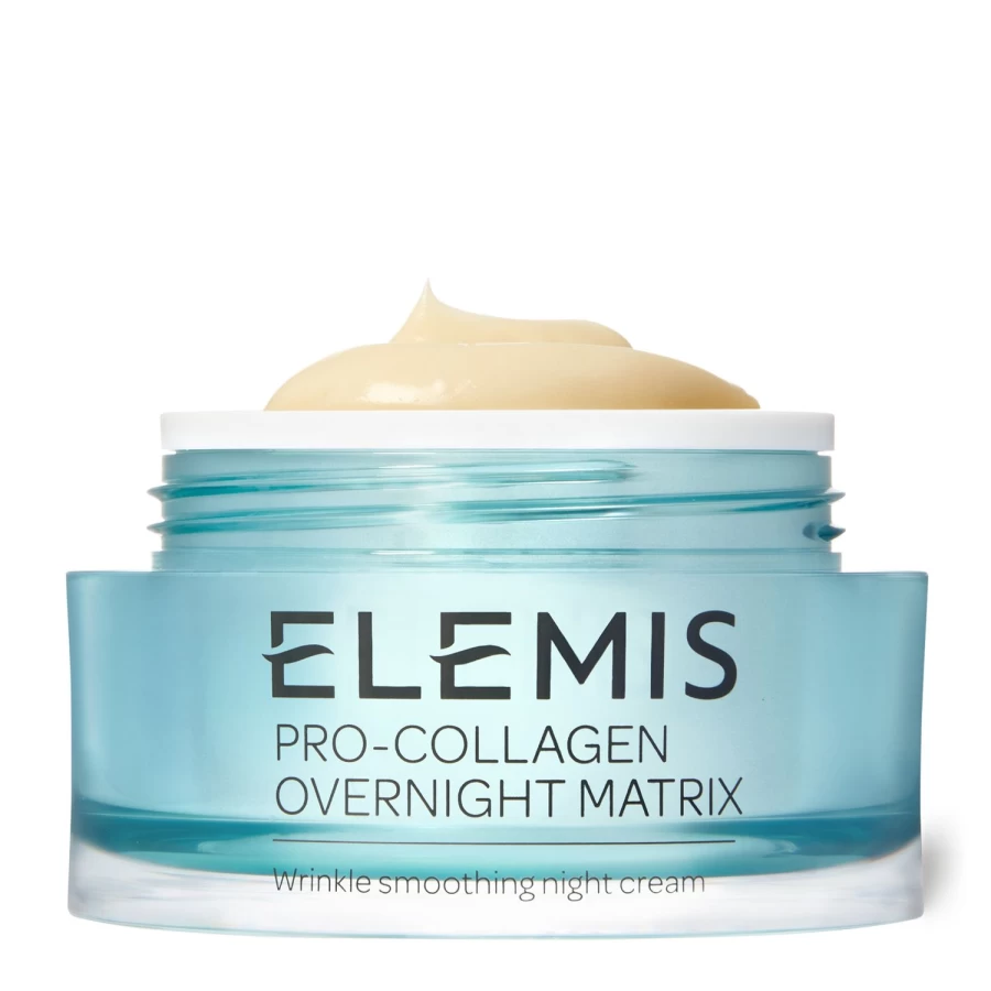 ELEMIS Pro-Collagen Overnight Matrix Night Cream - Light Blue Anti-Aging Treatment for Overnight Skin Renewal