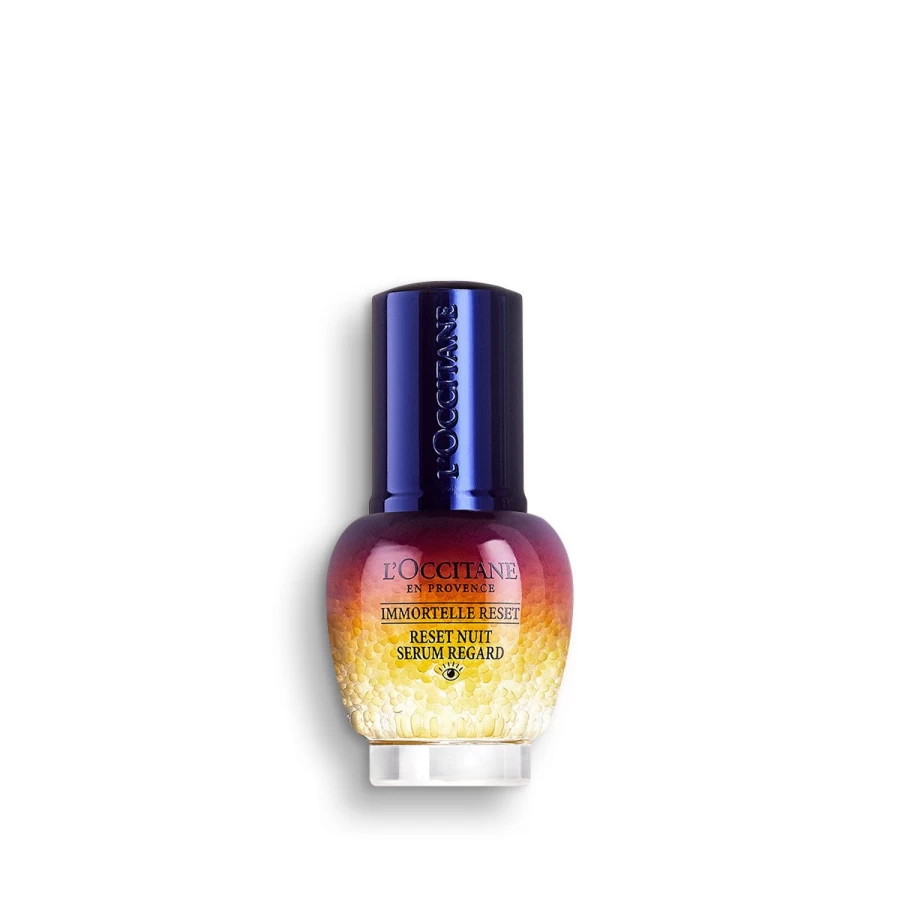 L'OCCITANE Immortelle Reset Eye Contour Serum - Anti-Aging Red Eye Cream for Dark Circles & Wrinkles