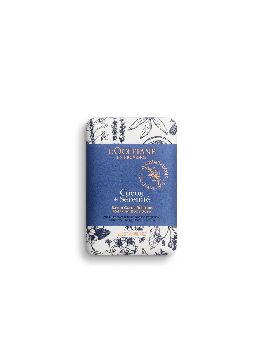 L'OCCITANE Relaxing Transparent Soap Bar 200g for Deep Calm & Comfort