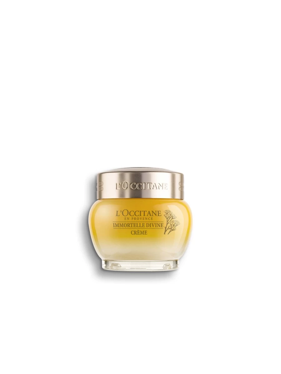 L'OCCITANE Immortelle Divine Cream 50ml - Anti-Aging Face Moisturizer with Transparent Formula