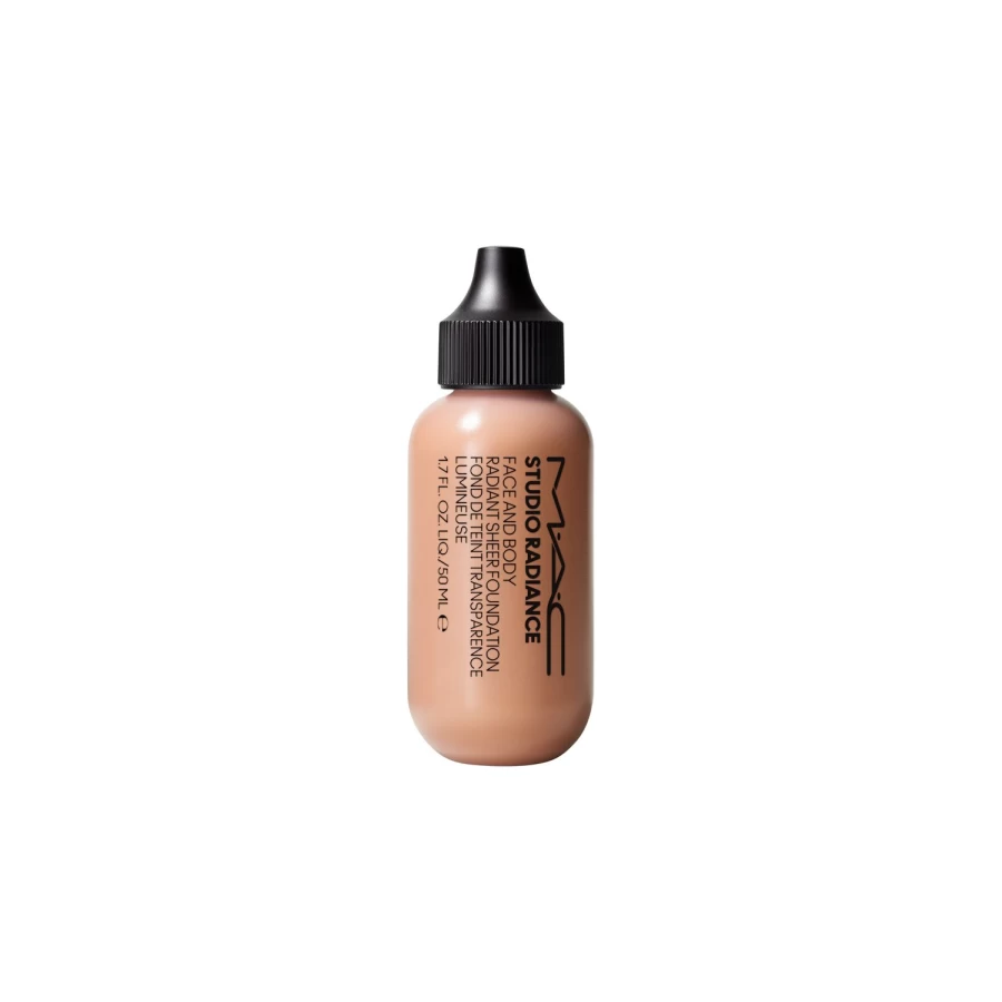 MAC COSMETICS Studio Radiance Face & Body Foundation - Beige W2, Lightweight Buildable Coverage