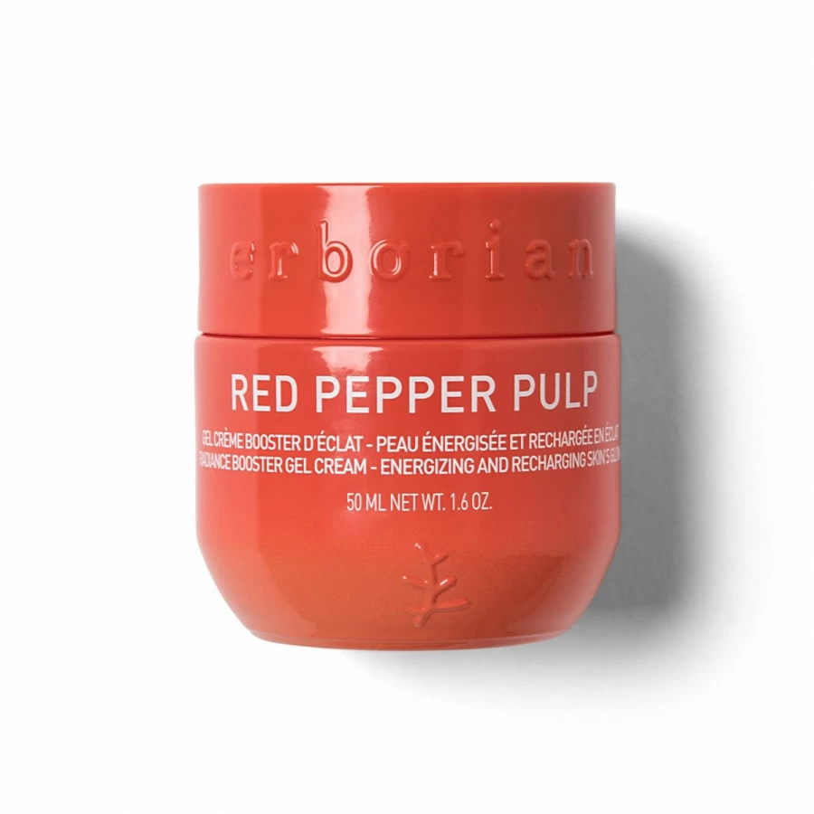 ERBORIAN Red Pepper Pulp Illuminating Face Cream - Coral Red Brightening Moisturizer
