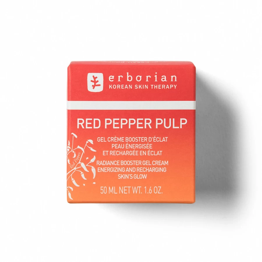 ERBORIAN Red Pepper Pulp Illuminating Face Cream - Coral Red Brightening Moisturizer