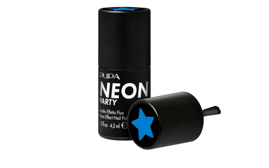 PUPA MILANO Enamel Fluo Effect Nail Polish - 100 Mykonos Light Blue