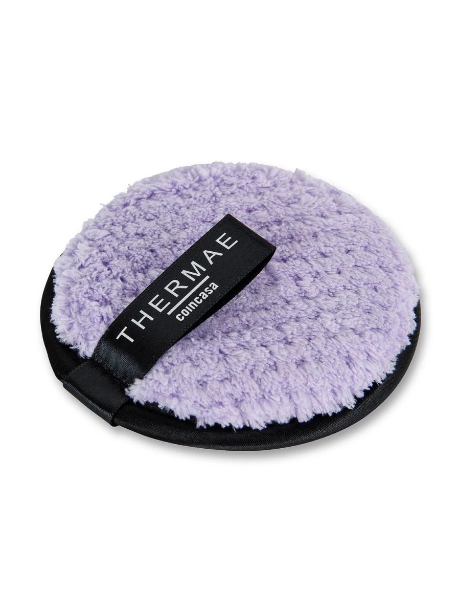 "COINCASA 2-Pack Reusable Purple Makeup Remover Pads – Eco-Friendly Make-Up Disks"