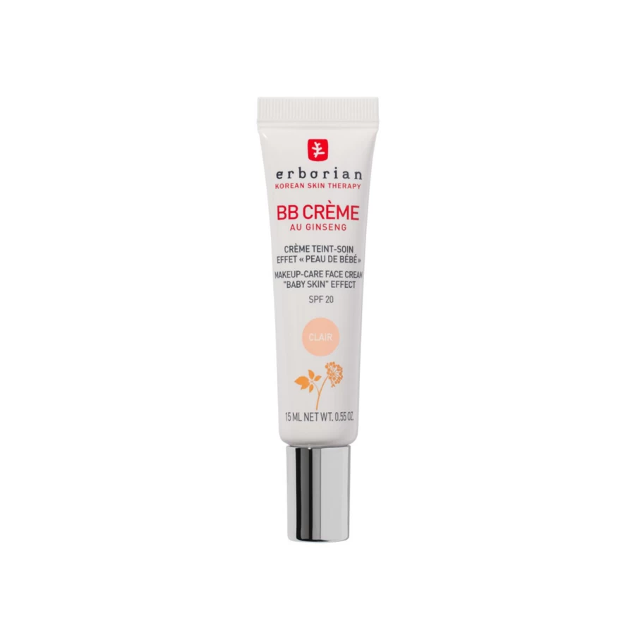 ERBORIAN Bb Creme Clair 15ml in Beige - 2-in-1 Makeup & Skincare with SPF