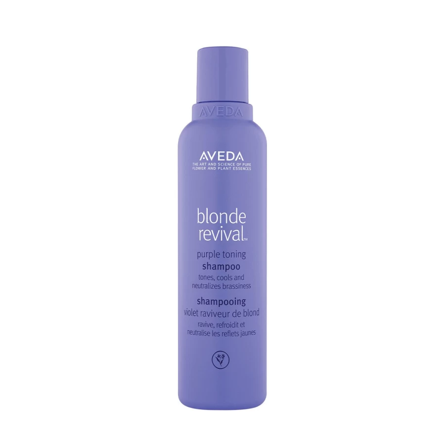 AVEDA Purple Blonde Revival Toning Shampoo for Bright, Brass-Free Blonde Hair