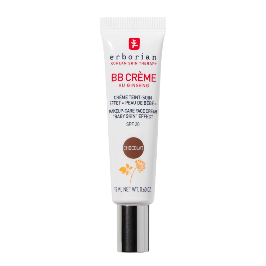 ERBORIAN BB Creme Chocolat 15ml - Brown Tinted Moisturizer with Skincare Benefits