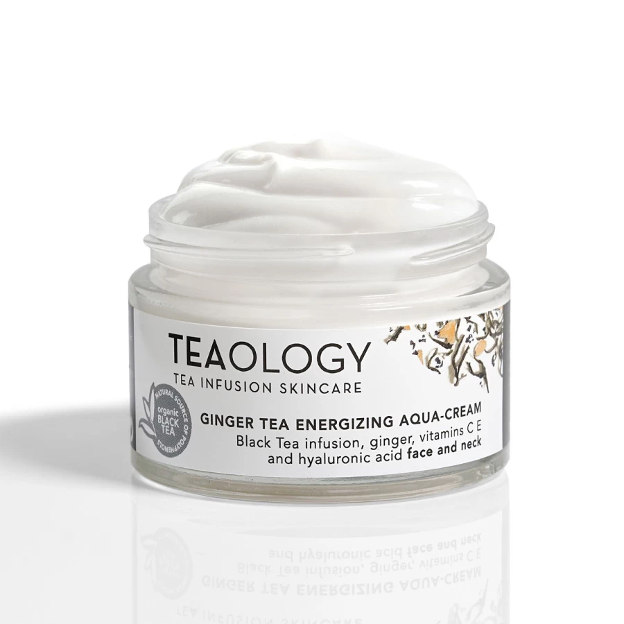 TEAOLOGY Ginger Tea Energizing Aqua-Cream 50ml | Hydrating White Cream with Ginger Extract