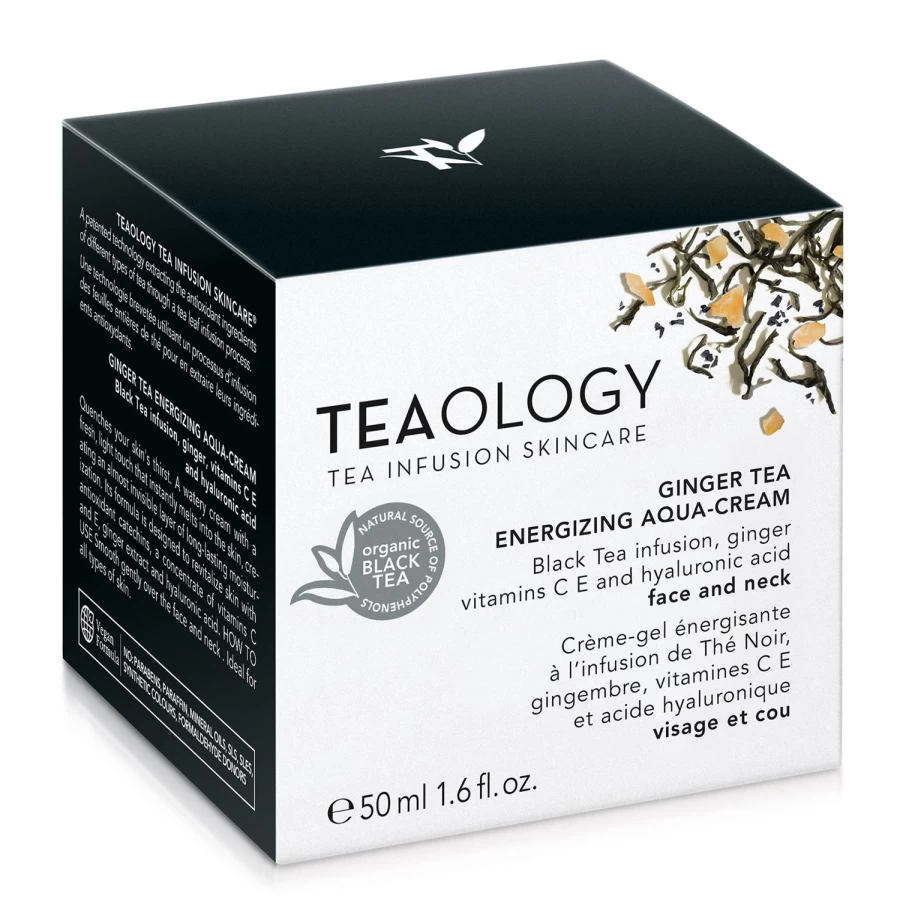 TEAOLOGY Ginger Tea Energizing Aqua-Cream 50ml | Hydrating White Cream with Ginger Extract