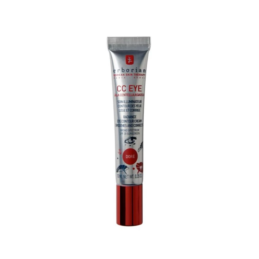 ERBORIAN CC Eye Cream Dore - Brightening Anti-Fatigue Eye Treatment in Beige
