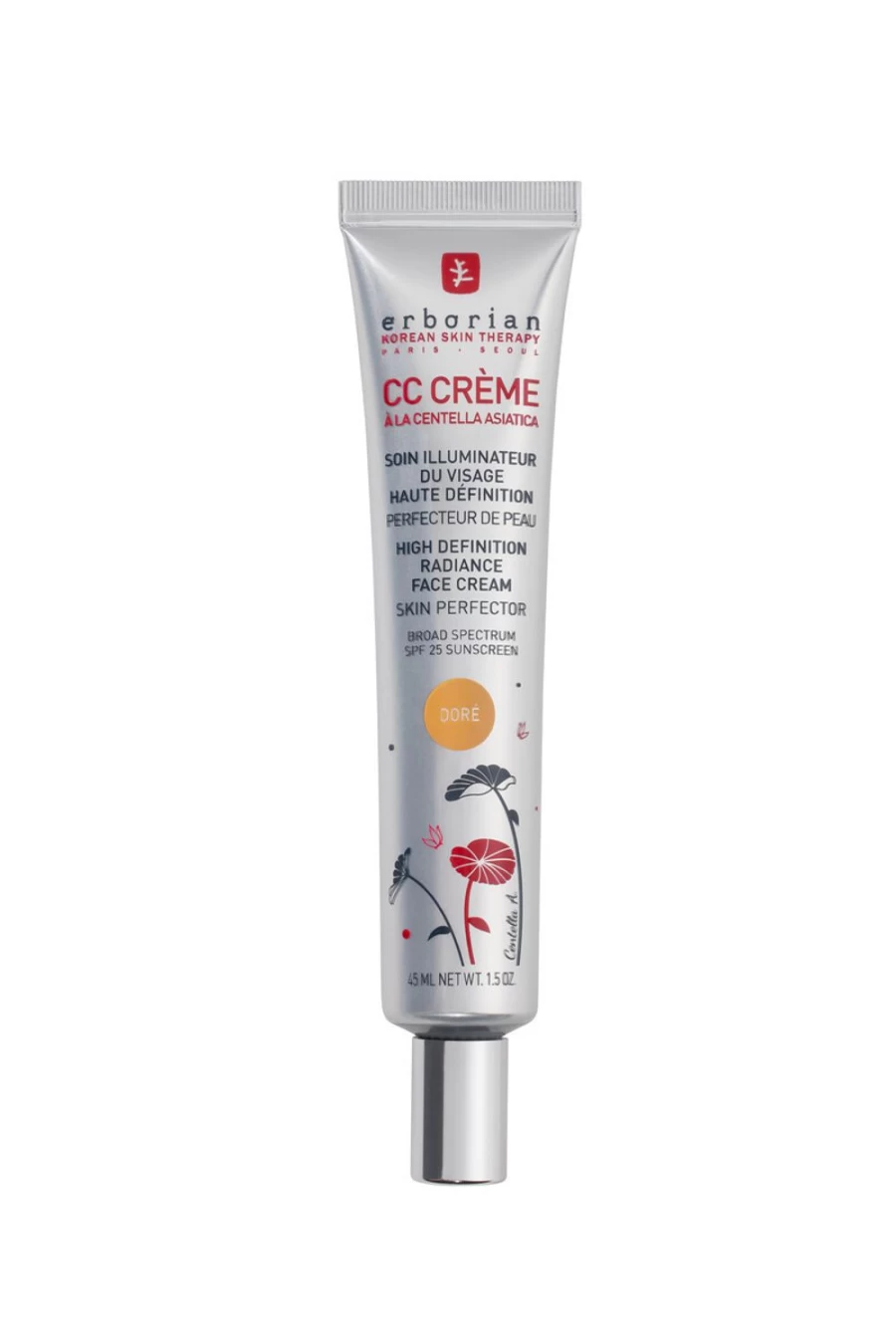 ERBORIAN CC Cream Dore in Beige - Flawless Skin Tone Perfecting Cream with Hydration & SPF