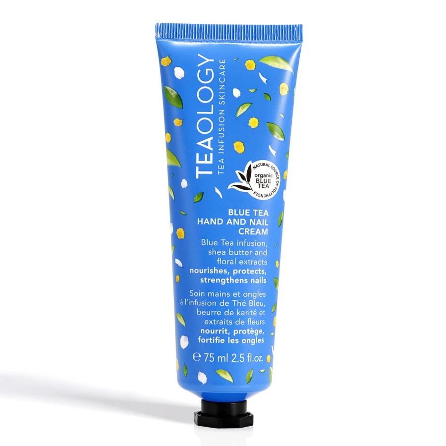 TEAOLOGY Blue Tea Hand and Nail Cream - 75ml Moisturizing Treatment for Dry Skin