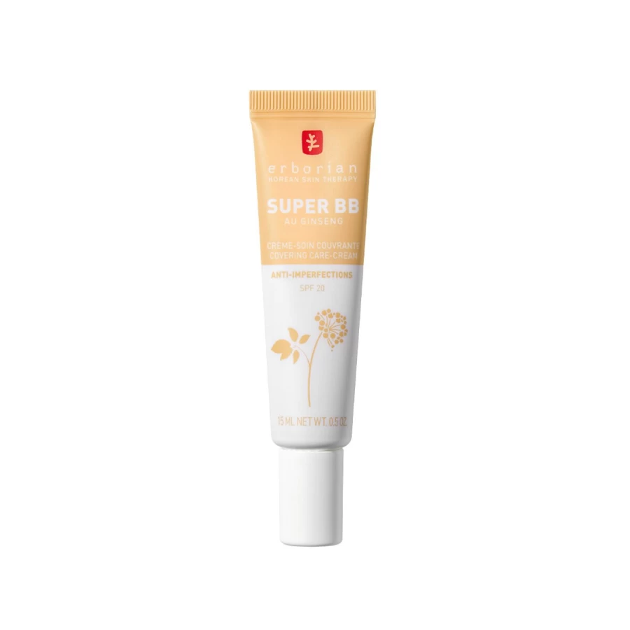 ERBORIAN Super BB - Nude Beige Cream, Lightweight Brightening Beauty Balm for Flawless Skin