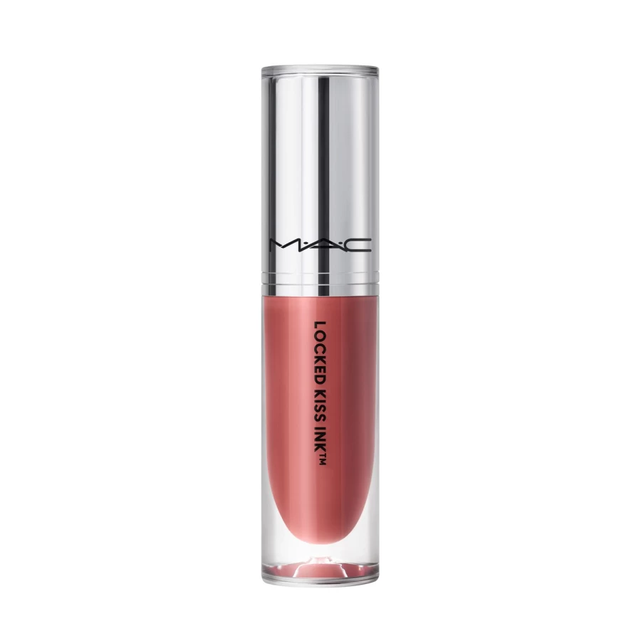 MAC COSMETICS Locked Kiss Ink Lipstick - Long Lasting Dark Beige Lip Colour, Hydrating Matte Liquid Lipstick, Vegan & Cruelty Free