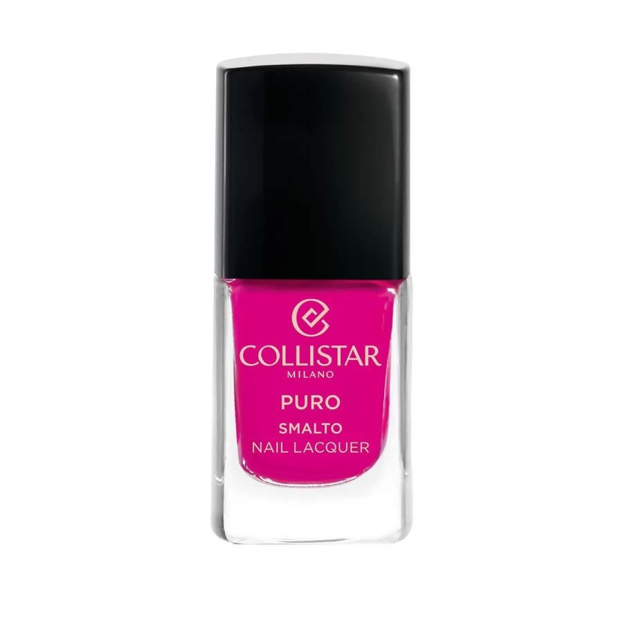 COLLISTAR Pure Long Lasting Nail Polish in 551 Pink Fuchsia - High-Shine Vegan Formula