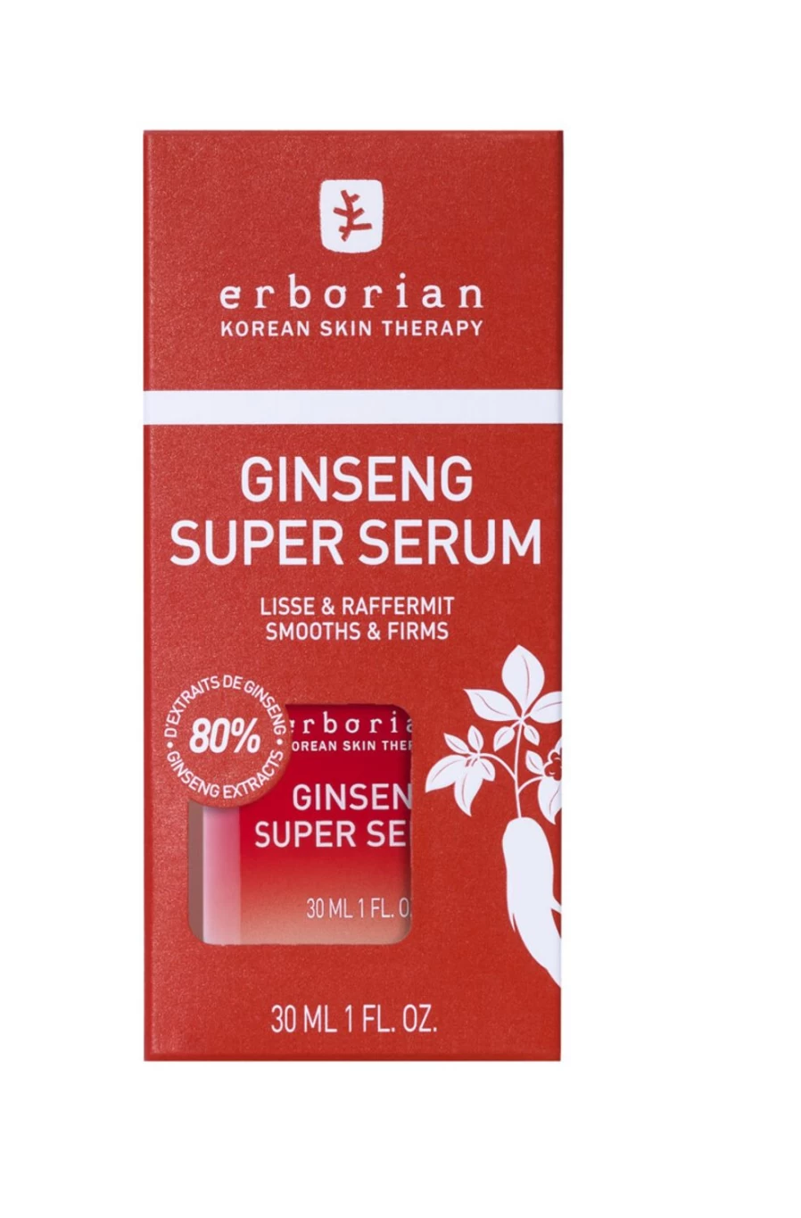ERBORIAN Ginseng Super Serum - Anti-Aging Red Ginseng Face Serum for Radiant Skin