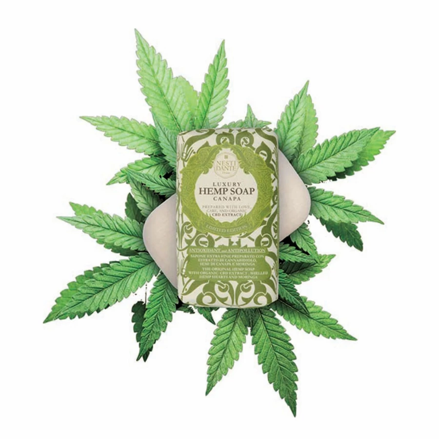 "NESTI DANTE Luxury Green Hemp Soap - Organic & Natural Skincare Bar"