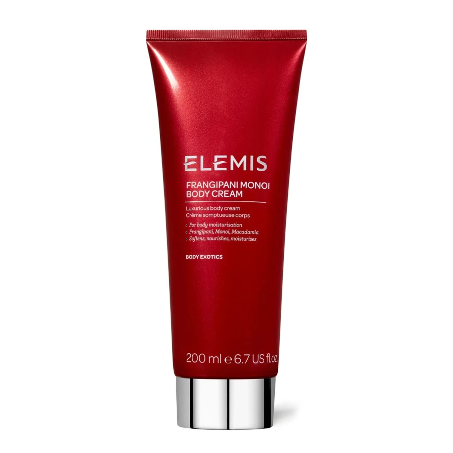 ELEMIS Exotic Frangipani Monoi Body Cream - Red, Nourishing & Hydrating Tropical Moisturizer