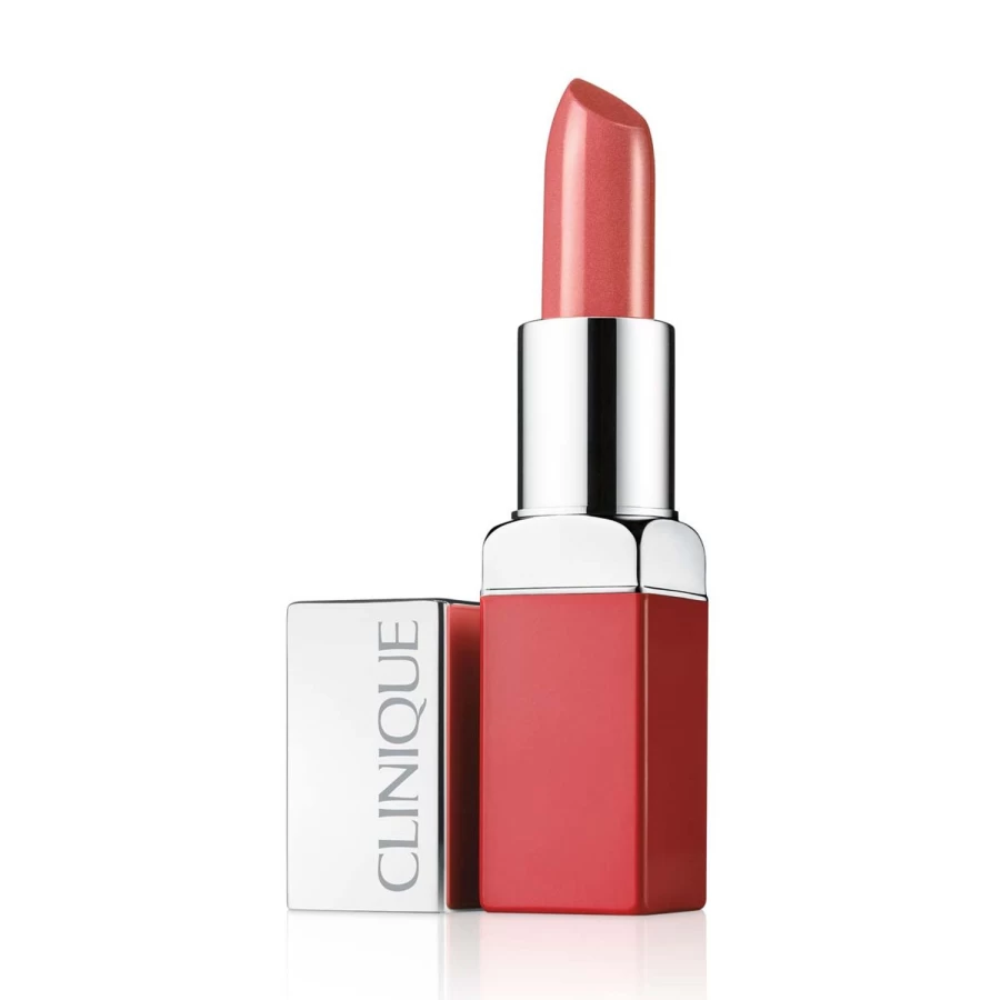 CLINIQUE Pop Lip Color + Primer 18 Papaya Pop 3.9g | Moisturizing Lipstick with Sheer Shine