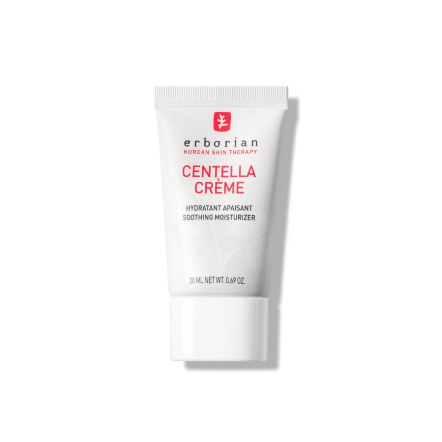 Erborian Centella Creme - 20ml Soothing Moisturizer for Sensitive Skin, White Jar