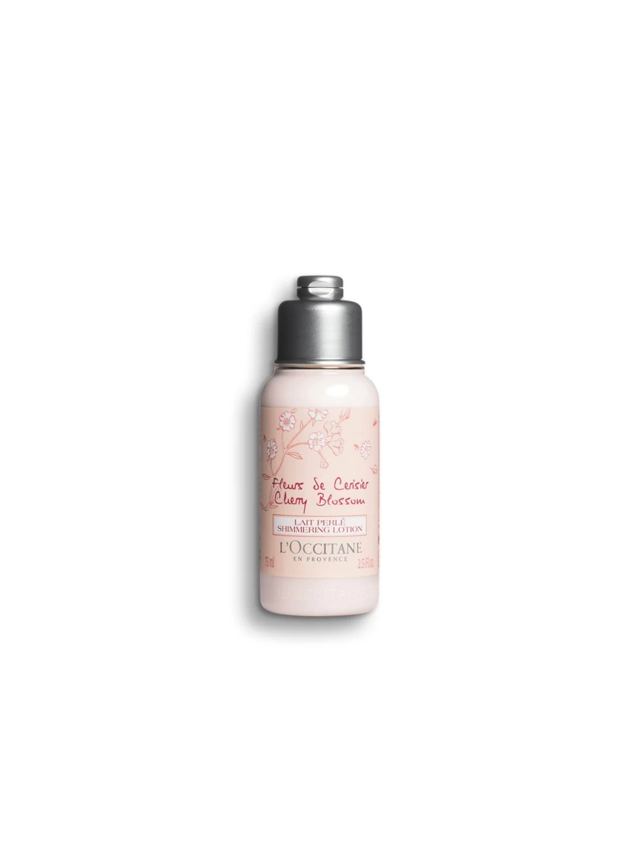 L'OCCITANE Cherry Blossom Body Milk 75ml - Hydrating Transparent Lotion for Soft Skin