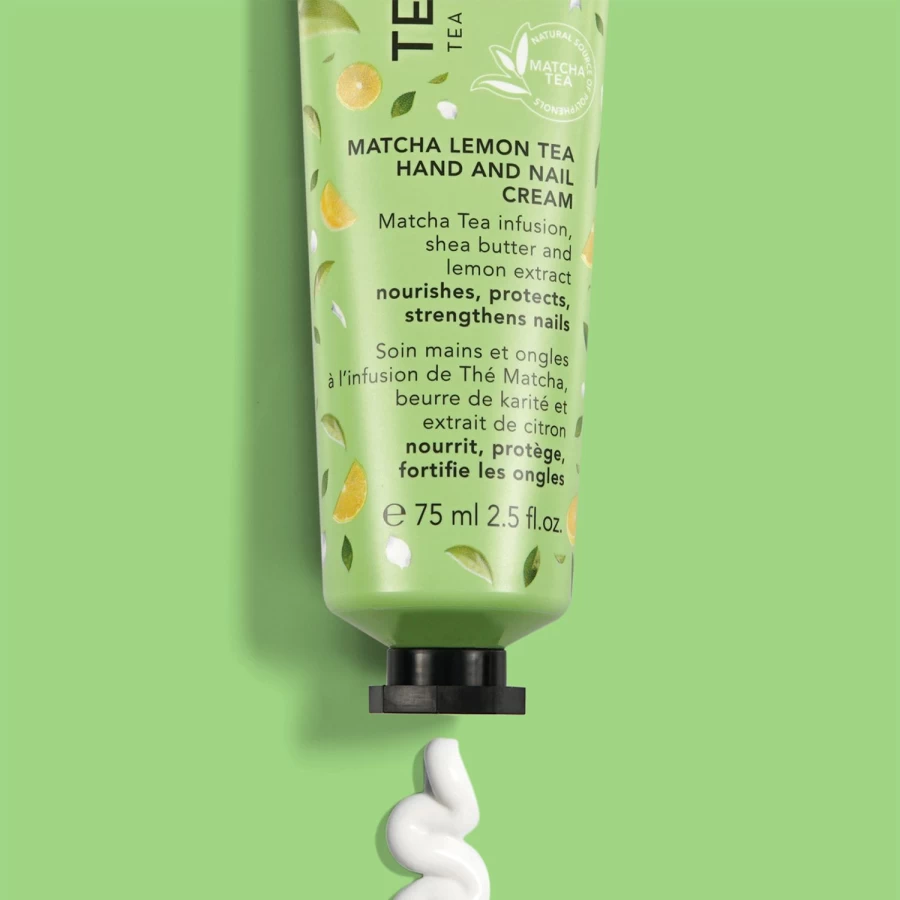 TEAOLOGY Matcha Green Tea Hand & Nail Cream - 75ml Moisturizing & Nourishing Treatment