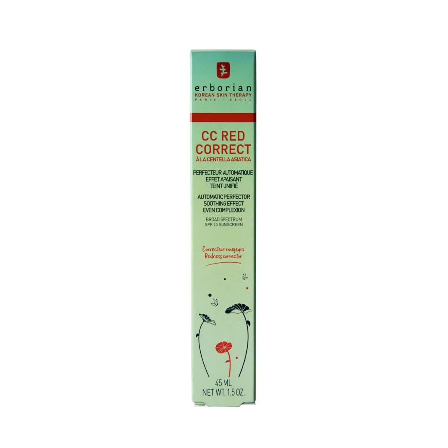 ERBORIAN CC Red Correct Green - Redness Corrector & Color Correcting Cream