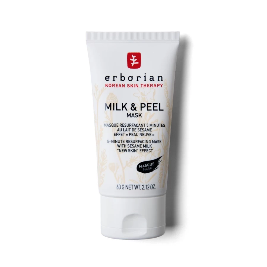 ERBORIAN Milk And Peel Face Mask - Exfoliating Cream Mask for Radiant Skin