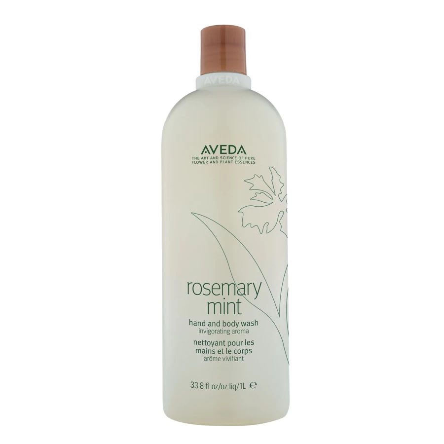 AVEDA Rosemary Mint Hand & Body Wash 1000ml - Green, Moisturizing, Refreshing Scent, Plant-Based Formula