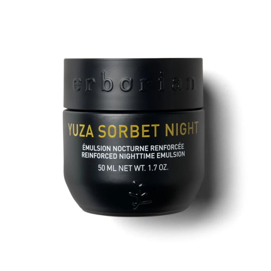 ERBORIAN Yuza Sorbet Night Cream - Vitamin C Infused Brightening Moisturizer for Overnight Repair