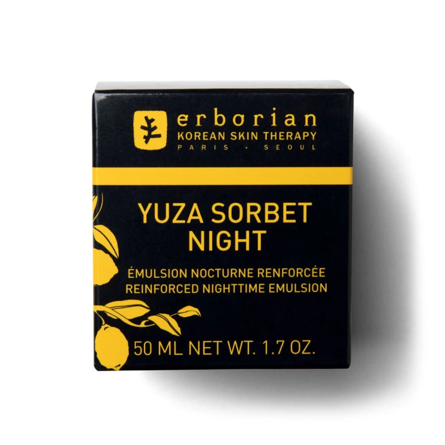 ERBORIAN Yuza Sorbet Night Cream - Vitamin C Infused Brightening Moisturizer for Overnight Repair