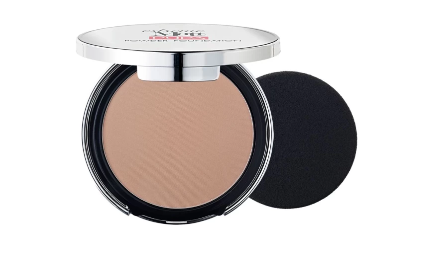 PUPA MILANO Extreme Matt Compact Foundation - 060 Golden Beige, Oil-Free Matte Finish, Long-Lasting Coverage