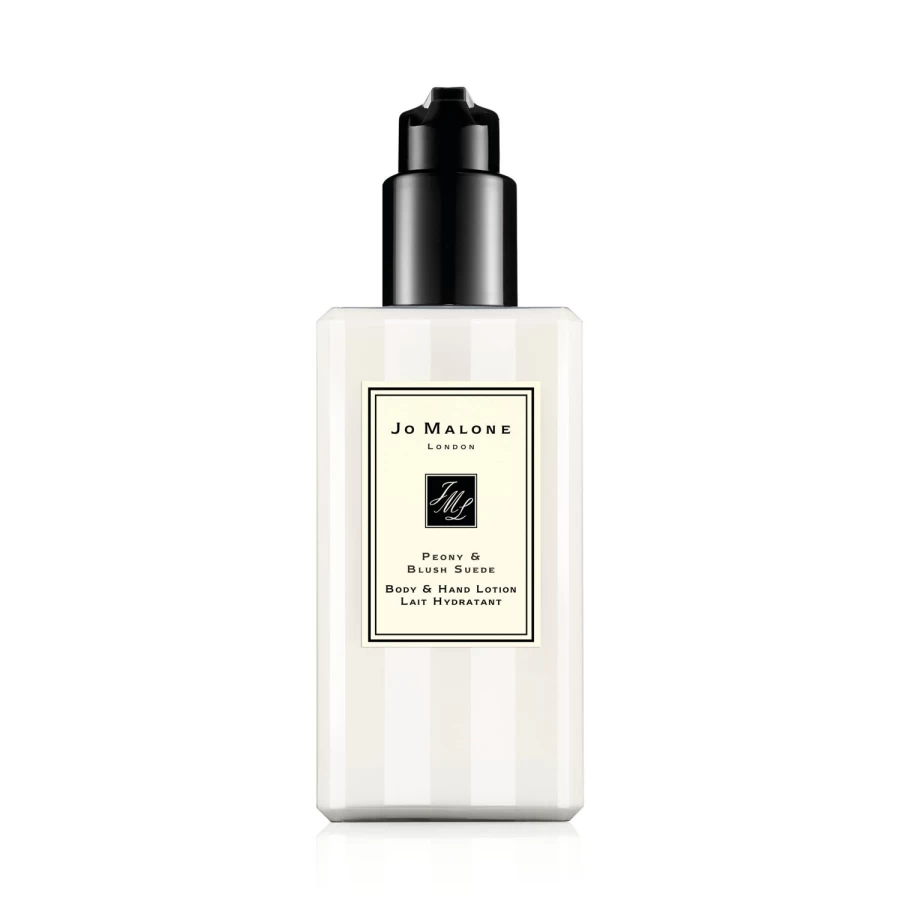 JO MALONE LONDON Peony & Blush Suede Body and Hand Lotion 250ml - Luxurious Moisturizing Cream for Soft Skin, Floral Scent, Travel Size