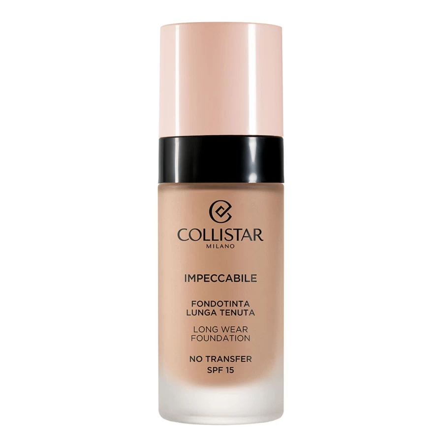 COLLISTAR Impeccable Long-Lasting Foundation - 4R Camel, Flawless Matte Finish, 24H Wear, Oil-Free Formula