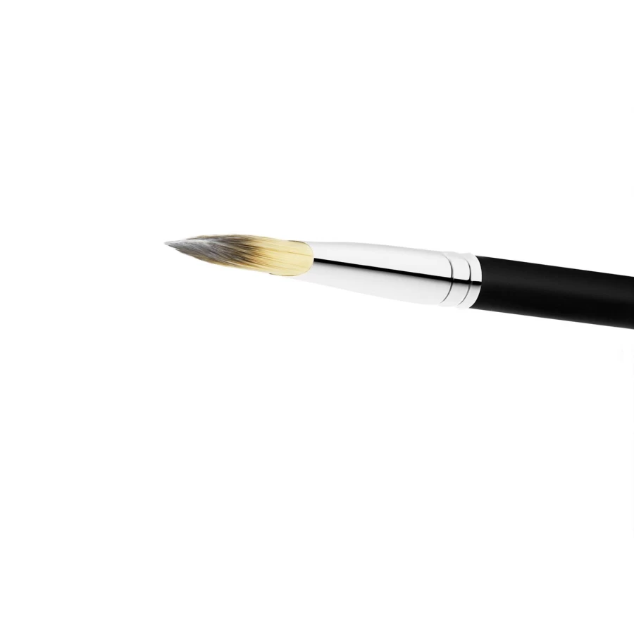 MAC COSMETICS Foundation Brush 190 - Professional Makeup Brush for Flawless Application, Black