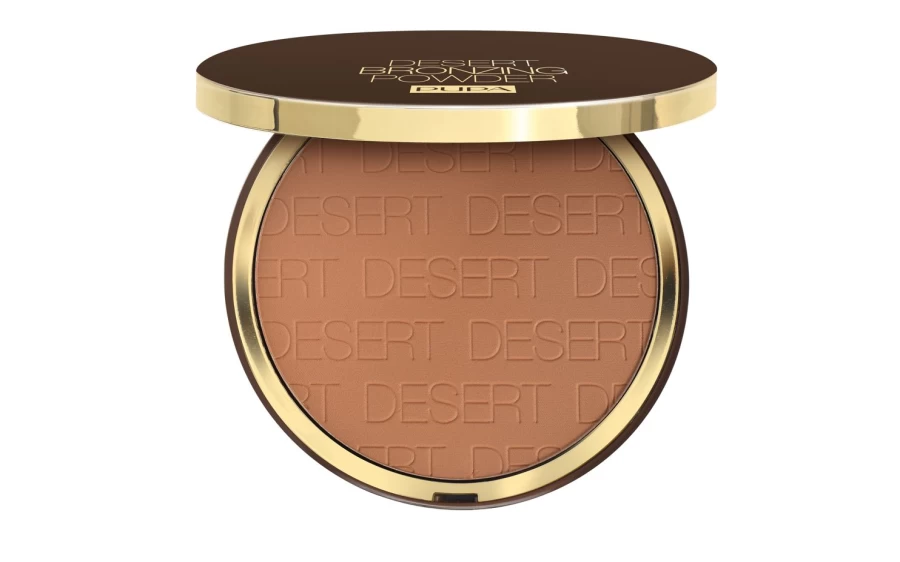 PUPA MILANO Desert Bronzing Compact Powder - 005 Light Sun Matt, Bronzer for a Natural Matte Glow