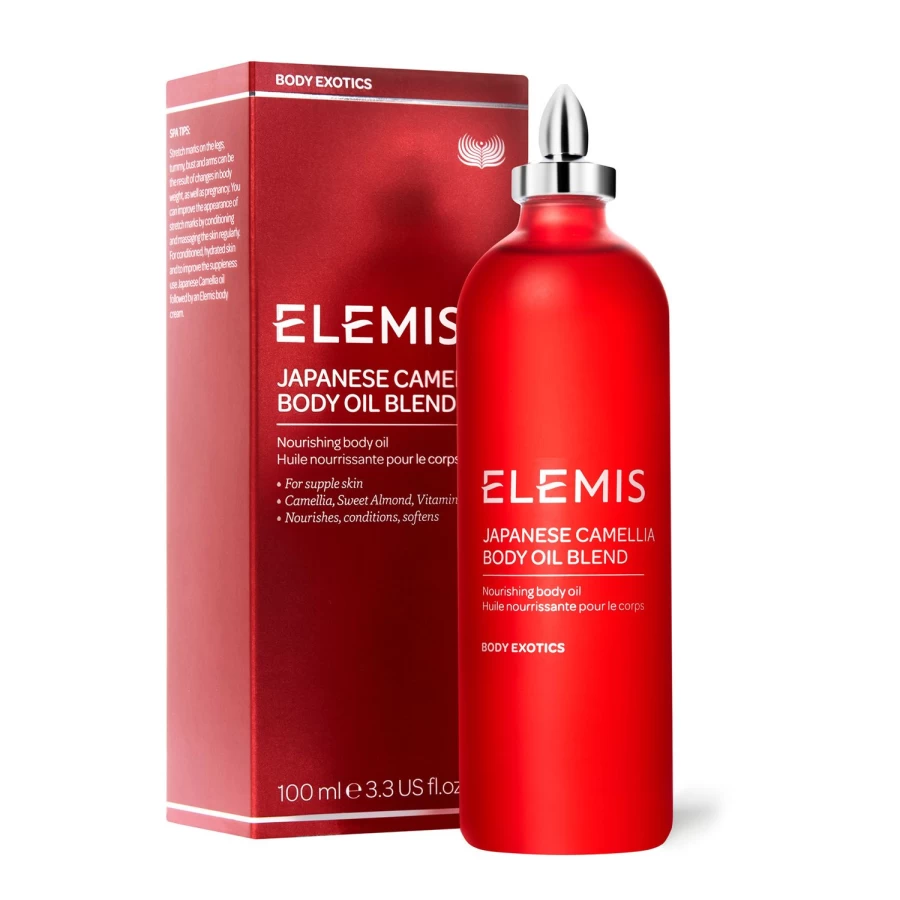 ELEMIS Japanese Camellia Red Body Oil Blend - Nourishing & Hydrating Skin Treatment