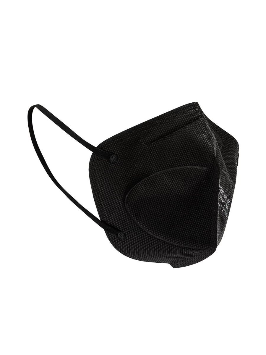 COINCASA DESIGN FFP2 Black Face Mask - Respirator Filtering Protection for Safety & Health
