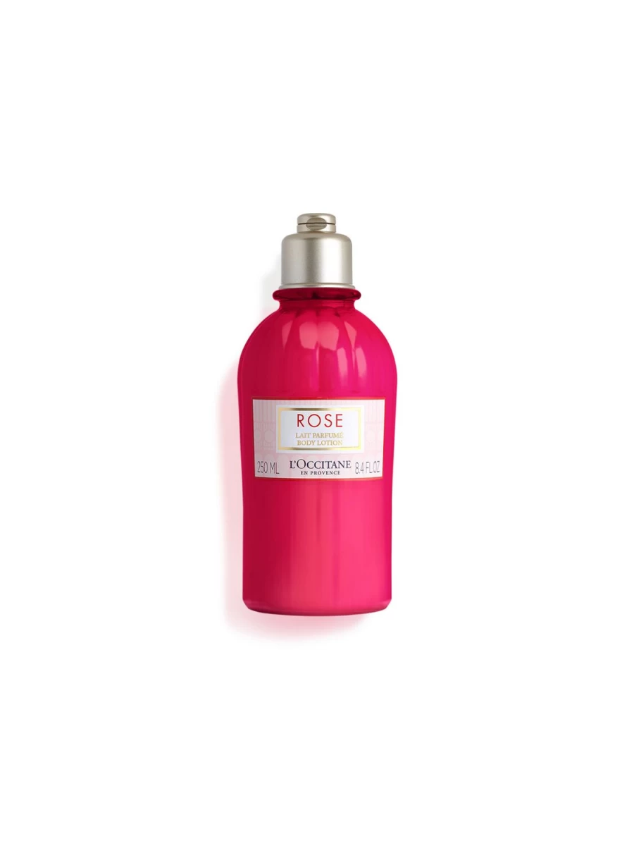 L'OCCITANE Rose Body Milk 250ml - Hydrating & Nourishing Transparent Lotion for Soft Skin