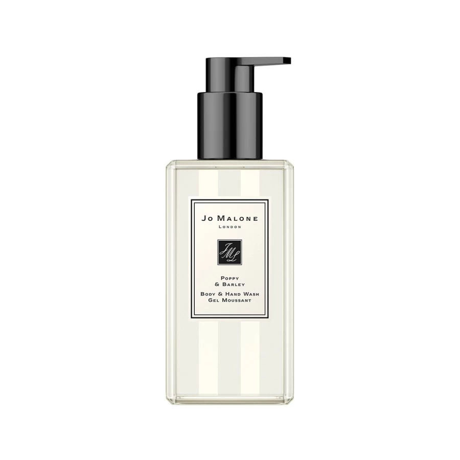 JO MALONE LONDON Poppy & Barley Scented Hand & Body Wash 250ml - Luxurious Beige-Colored Gel for Soft Skin