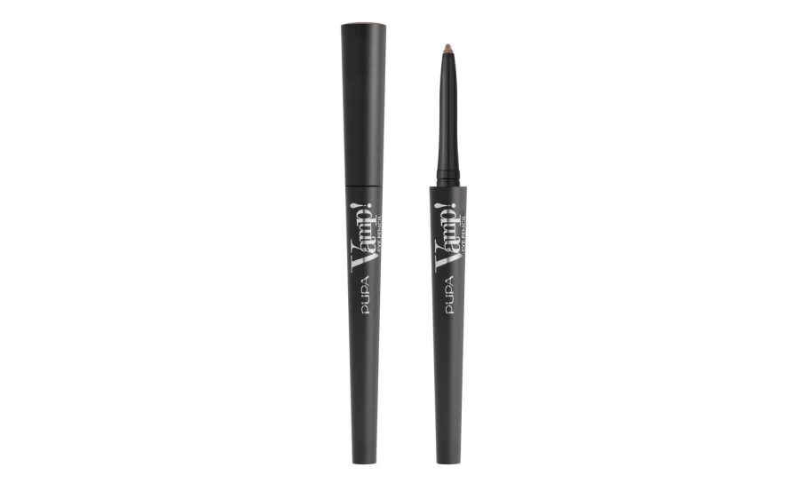 PUPA MILANO Vamp Eye Pencil in Leather Brown - 203 True Wood Eyebrow Pencil for Natural Definition