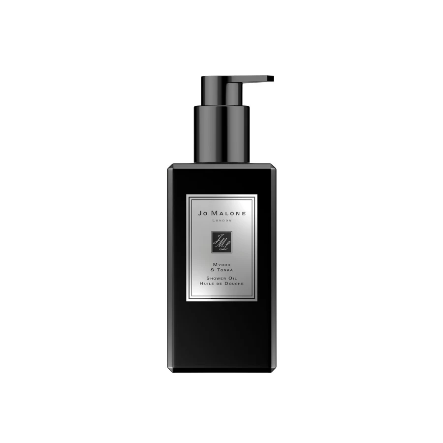 JO MALONE LONDON Myrrh & Tonka Cologne Shower Oil 250ml - Luxurious Beige Scented Body Wash for Women & Men