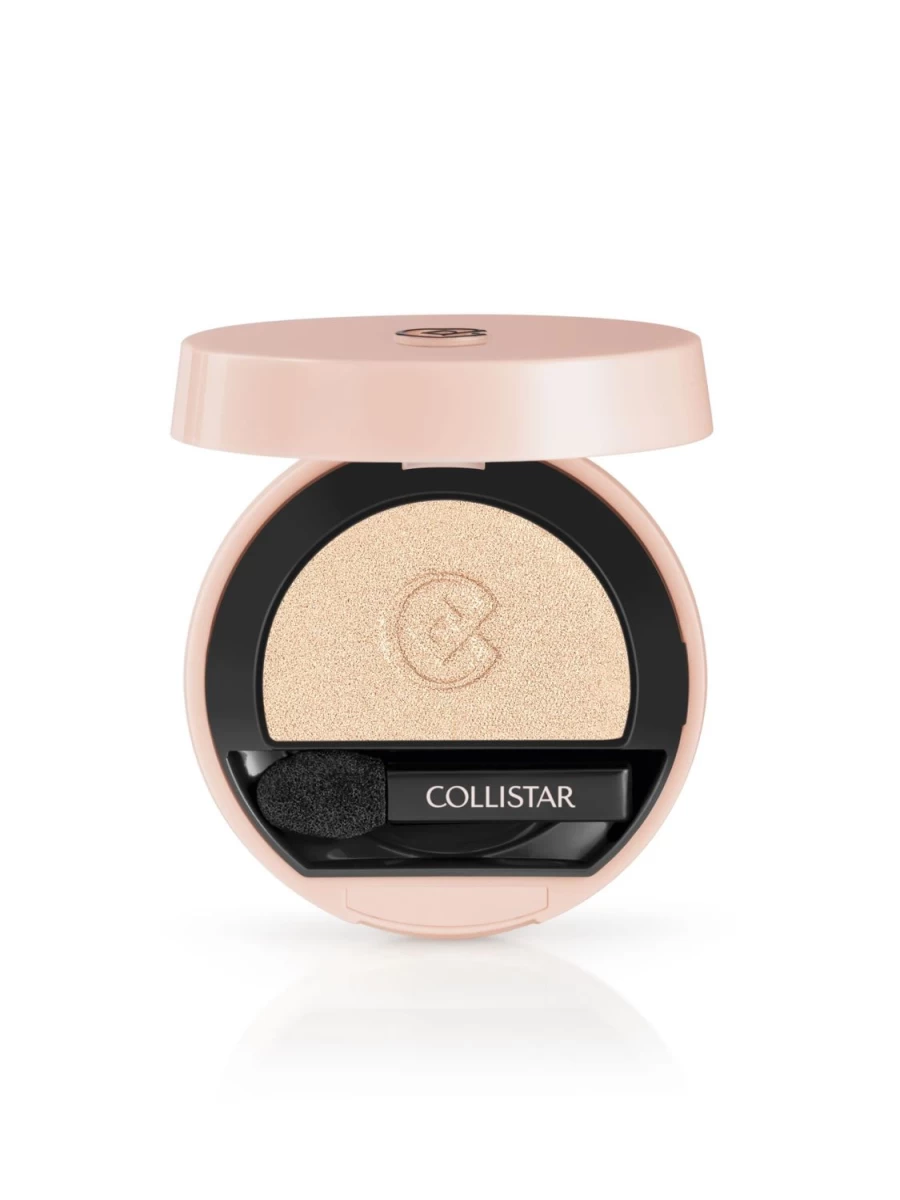 COLLISTAR Impeccable Compact Eye Shadow in 200 Ivory Satin - Matte Neutral Eyeshadow Palette for Long-Lasting Wear