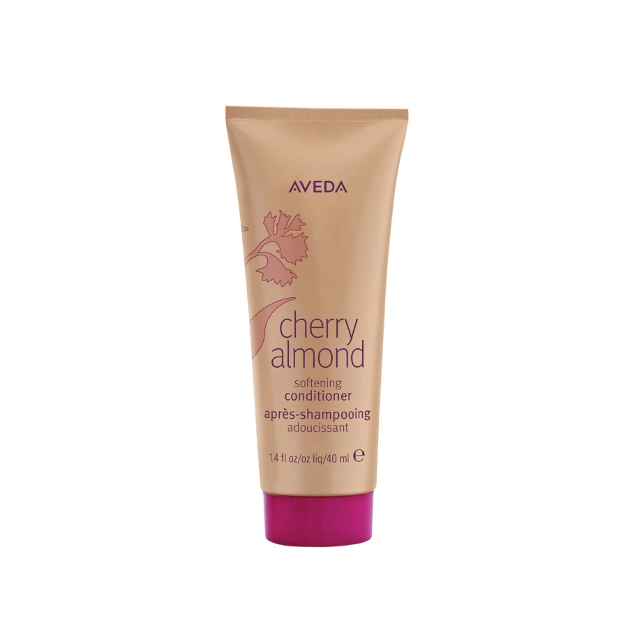 AVEDA Cherry Almond Softening Conditioner 40ml - Travel Size Beige Hair Conditioner for Soft Hair